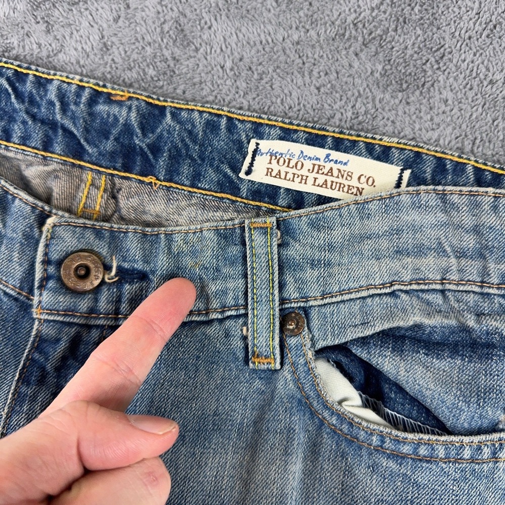 Polo Jeans Co Ralph Lauren Whitney Jeans Womens 10 Blue Straight Leg Medium Wash - Picture 12 of 14